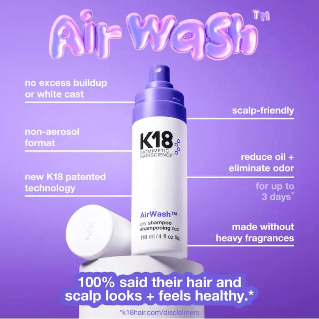 AirWash Dry Shampoo - Shampooing sec réducteur de sébum 118 ml