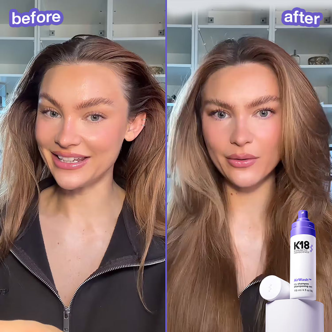 K18 AirWash Dry Shampoo - Shampooing sec réducteur de sébum 118 ml