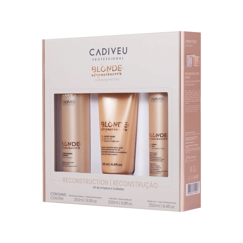 Blonde Reconstructor Kit Soin Réparateur et Nettoyant – 700ml Home Care Kit