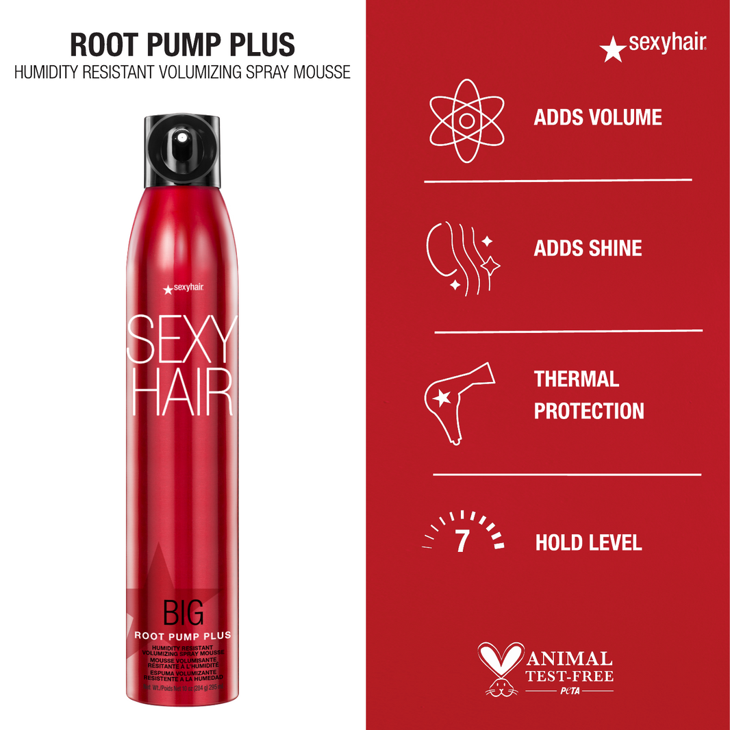 BIG ROOT PUMP PLUS Mousse Volumisante Résistante à l'humidité 284 gr